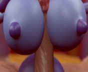 Poppy Playtime - Zombie mommy long legs Big tits porn hentai Blowjob from poppy