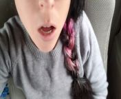 Car Masturbation and squirting in my panties from panty solo