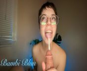 Cheating With Your Girlfriends Best Friend POV Dirty Talk Blowjob~ Bambi Bluu in Glasses from xxxx bluu
