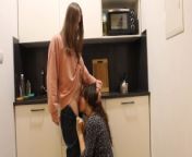 Trans girl gets suprising fucking in kitchen from sorasori and gril sex video