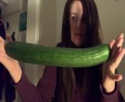 Look at this massive English cucumber!!!! (Super Soft Attempt!) from the shy belle elle