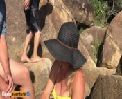 We were caught !!! Having sex on public beach! Real Amateur CasalAventura from garnny love bbc