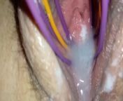 Whisking my creamy pussy grool for you to eat makes me squirt from the unhealer hindi