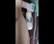 Milky Milf pumps Huge Elastic Nipples - close up from girls breast milk feeding sex videos free