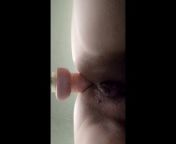 Rought anal sex with fuck machine using big wide dildo - Close up on wet milf pussy - Max speed anal from com mo