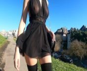 Teaser - Skimpy Black Sheer Dress for a Lovely Day at the Park from shimpy