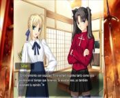 Fate Stay Night Realta Nua Dia 6 Parte 2 Gameplay (Spanish) from fate grial big milk xxxindu boud