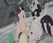 Futanari orgy - Dos, Tatsumaki, Fubuki, Mosquito girl - One punch man from 3d dickgirls girl