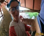 sex under the bridge with a cute schoolgirl in glasses she loves to get cum on her face from babi ke jabane sex