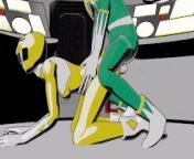 Green and Yellow ranger Doggystyle Anal from power rangers spd sex xxx porn