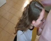 Horny after a party, she gets covered in cum after deepthroating from pilonisa