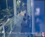 BUSTED! Anne Bonny Balcony Fuck Caught by Police 🚔 from skter
