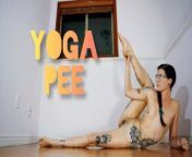 Pee Holding * Yoga Pose Release * WaterSports from indian girl fingering secret