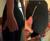 Worshiping step sister's perfect bubble butt after Yoga class & cumming on her Lululemon Yoga pants from besi lady big pussy fuckingxxy videos download mpxx