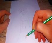 Hentai Japanese woman gets cum in pussy in a cowgirl pose from pencil draw ing woman eyes