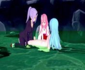 Shuna and Shion ambush Rimuru in the hot springs | The time I got reincarnated as a slime Parody from rimuve