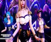 [MMD] GFRIEND - Glass Bead Sexy Kpop Dance Ahri Akali Kaisa Seraphine Gwen KDA League of Legends from fakes gfriend jung yerin kpop