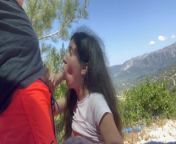 I sucked a stranger in the mountains and he gave me a golden shower and cum all over my face from xxxx priyankaxxx