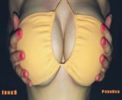 Titfuck in a swimming pool bra from www boob xxxse