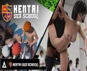 HENTAI SEX SCHOOL - Big Titty Hentai Schoolgirls Enjoy HARD ROUGH PUBLIC SEX COMPETITIONS! from komathi sex school