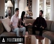 PURE TABOO Gold Digger Anna De Ville Does Everything To Keep Her Boyfriend's Stepfather Quiet from anna er