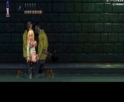 2d game about monsters and zombies (Parassite in city) sewer tunnels from monster girl snake