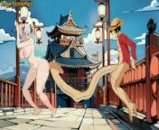Compilation One Piece Hentai Luffy Nami Sanji Nico Robin Zoro from sanbi