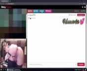 Cute femboy listens to dirty talk on video chat with anal plug and hot squirt from hot video chat with friends mom