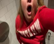 I FILM MYSELF WHILE I MASTURBATING IN PUBLIC BATHROOM from pure taboo teen tricked into brutal face fuck by landlord girls love