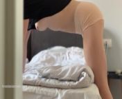 When your housekeeper is flashing tits during work. Voyeur Underboob. Downblouse. from anastasia litvin