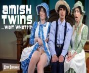Former Amish Jill Shares Her New Husband's Big Cock With Her Amish Step Sister - TeamSkeet from xmvish