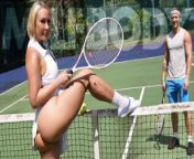 Mellanie Loves Playing Tennis, But Even More So, She Loves Sucking Oliver’s Juicy Cock - MYLF from tennis player cleavage