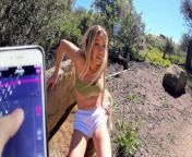 I Took Control Of My Stepsister's Vibrator On A Hike And Gave Her Multiple Orgasms from caught fuck