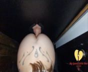 SLUTWIFE DRAINS COCK IN 2 MINUTES AT GLORY HOLE from girl sex with old boss