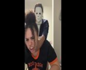 MICHAEL DESTROYS HER GUTS from old horror film