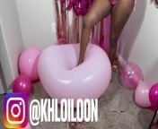 KHLOÍ ENJOYS BALLOONS ON HER BIRTHDAY!!! XXX from balo parnt moveex xxx comrse sex
