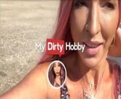 MyDirtyHobby - Redhead outdoor fuck and creampie from 1peb