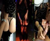 Girl in stockings sucked a stranger in the toilet of the club from က​ေလး ငယ်​မြန်​မာလိုးကား