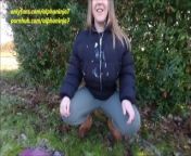Public Park Fuck Me, Cum on Me, Piss on Me, Wet Myself from two pretty british milfs piss lick