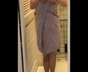 Curvy Modeling Agency Has A Shy Woman Change Into A Towel from woman bath in open river and dress change you fuck little boy