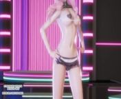 [MMD] KARA - CUPID Seraphine Sexy Kpop Dance 4K League of Legends KDA Korean Dance from virtual