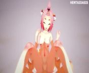 Diona Genshin Impact - HENTAI 3D + POV from klee qiqi and diona