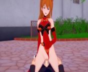 Asuka Cowgirl | Neon Genesis Evangelion Hentai Parody from cosplay neon génesis evangelion