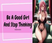 Be A Good Girl And Stop Thinking | Gentle Femdom Lesbian wlw ASMR Audio Roleplay from hhhhh