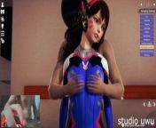 HS2 girlfriend overwatch dva having fun with you from hsz