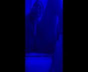 EBONY BBW PLAYING WITH NEW TOYS IN BLUE LIGHT SQUIRTING from www blue video sex