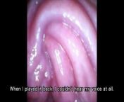 [Vaginal wall video] I took a picture of the vaginal wall with a small vibrator with a camera that w from camera woman