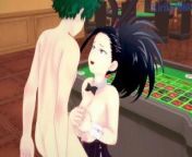 Momo Yaoyorozu and Izuku Midoriya have intense sex in a casino. - My Hero Academia Hentai from manju satheesh nudewxxnxnx