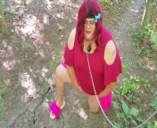 Trans Sissy locks herself to a tree in public! from ride along